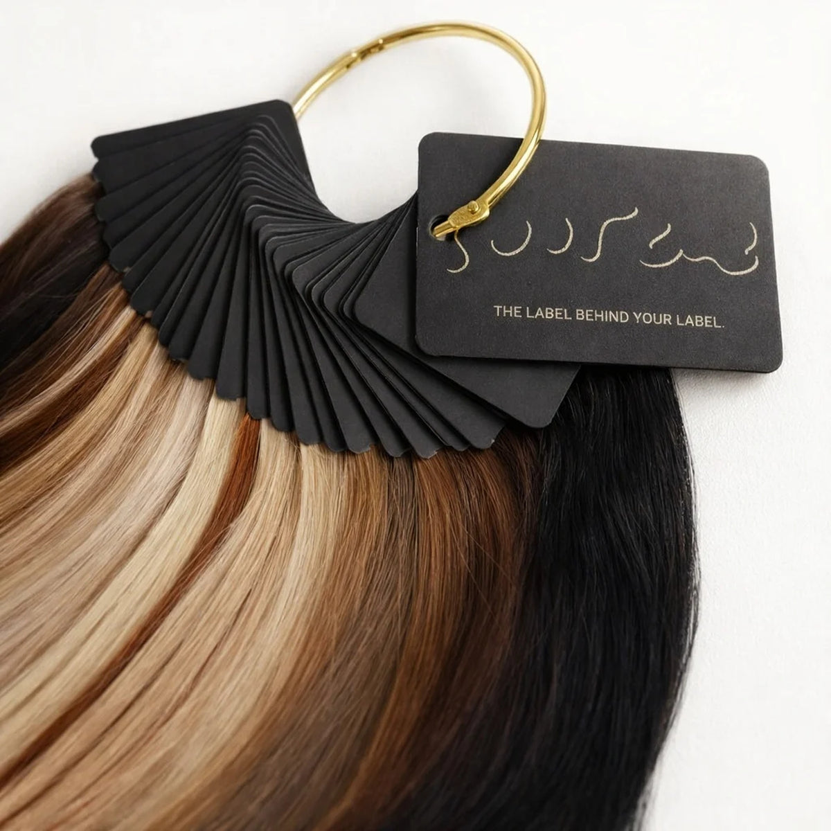 custom branded color ring for creating your own hair extension brand