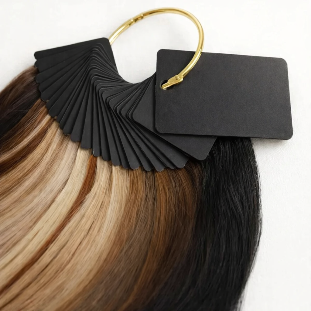 Hair extension color ring sample for starting your own brand